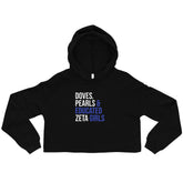 Doves Pearls & Educated Zeta Girls Crop Hoodie